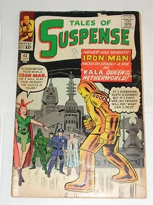 Buy Tales Of Suspense #43 July 1963 Vg 4.0  Ironman Marvel Comics ** • 149.99£