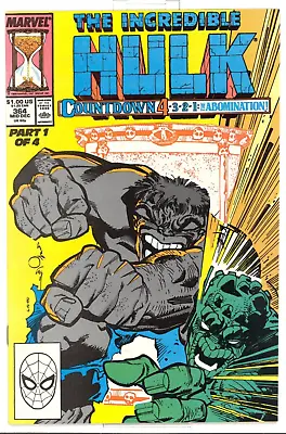 Buy Incredible Hulk #364 Near Mint/Mint (9.8) 1989 Marvel Abomination Comic • 39.94£