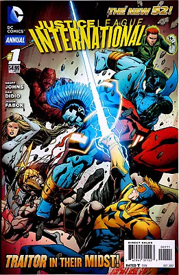 Buy Justice League International Annual #1 Vol 3 New 52 - DC Comics - Geoff Johns • 4.95£