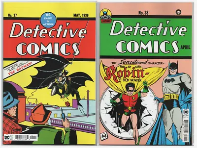 Buy Detective Comics #27 & #38 FACSIMILE 1ST App Of Batman & Robin 2022 • 15.77£