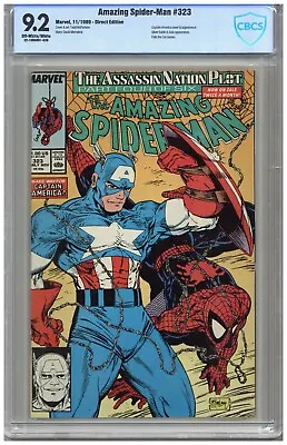 Buy Amazing Spider-Man # 323   CBCS   9.2   NM-  Off Wht/wht Pgs  11/89  Capt. Ameri • 51.74£