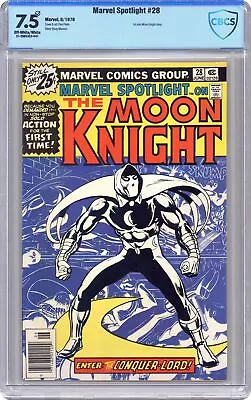 Buy Marvel Spotlight #28 CBCS 7.5 1976 21-298C3C2-047 1st Solo Moon Knight App. • 176.77£