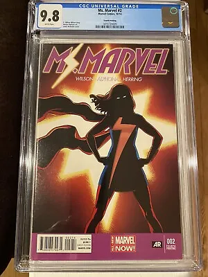 Buy Ms. Marvel #2 Kamala Khan 4th Print 2014) Disney+ Comic CGC 9.8 ULTRA RARE • 133.61£