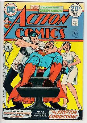 Buy Action Comics #434 - 1974 - Vintage Bronze Age 20¢ - DC Comics - Batman Joker • 0.99£