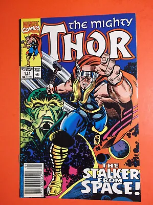 Buy THOR # 417 - F- 5.5 - 1990 NEWSSTAND - 1st RED CELESTIAL APP- STALKER FROM SPACE • 3.13£