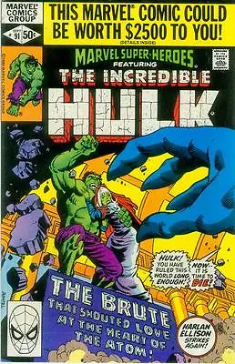 Buy Marvel Super-Heroes # 91 (Incredible Hulk Reprints #140) (USA, 1980) • 3.43£