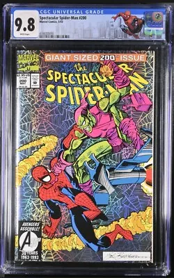 Buy Spectacular Spider-man #200🔥cgc 9.8🔥custom Label Death Of H.osborn Holo-grafx  • 173.93£