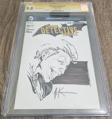 Buy Detective Comics #20 Blank Variant CGC 9.8 SS Alex Konat Original Art Sketch • 177.73£