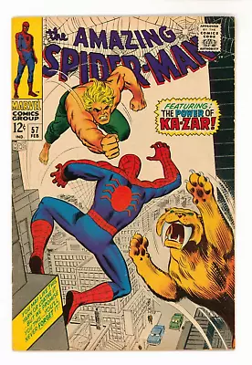Buy Amazing Spider-Man #57 VFN- 7.5 Versus Ka-Zar • 99£