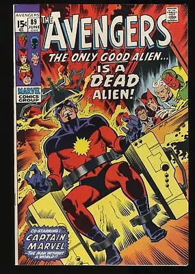 Buy Avengers #89 NM- 9.2 The Only Good Alien! Captain Marvel! Sal Buscema Cover! • 97.95£