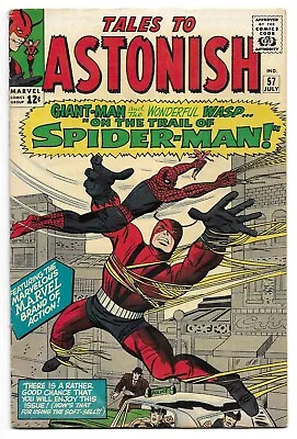 Buy Tales To Astonish #57 Vg-fine Early Spider-man Appearance Key Issue • 150.36£