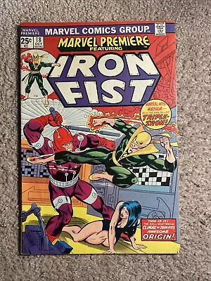 Buy Marvel Comics Marvel Premiere Iron Fist #18 1974 1st Joy Mechum App Triple-Iron • 4.79£