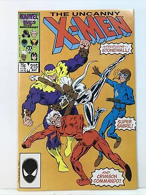 Buy Uncanny X-Men #215 Marvel Comics 1987 NM-MT 9.8 Stonewall Super Sabre • 7.88£