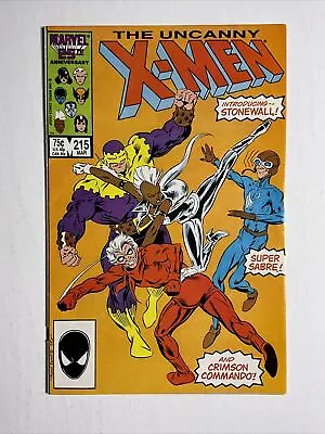 Buy Uncanny X-Men #215 (1987) 8.5 VF Marvel 1st Stonewall App High Grade Comic Book • 11.83£