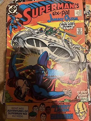 Buy Superman's Ex-Pal Jimmy Olsen #37 *Classic Cover Art!*  1989 • 2.23£