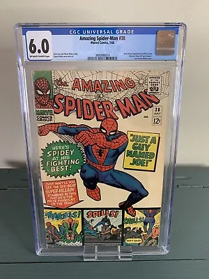 Buy Amazing Spider-Man #38 - Marvel Comics 1966 CGC 6.0 2nd Cameo Appearance Of Mary • 170.77£