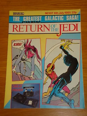 Buy Star Wars Return Of The Jedi #107 July 6 1985 British Weekly Comic • 4.99£