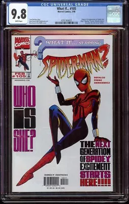 Buy What If # 105 CGC 9.8 White (Marvel, 1998) Origin & 1st Appearance Spider-Girl • 553.67£