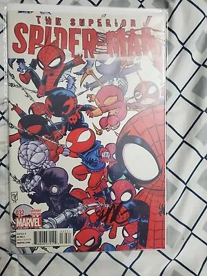 Buy SUPERIOR SPIDER-MAN (2013) #32  Signed By SKOTTIE YOUNG Variant Cover • 167.90£