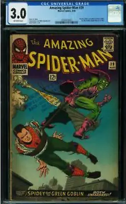 Buy Amazing Spider-Man #39 CGC 3.0 Marvel Comic Cents 1966  Osborn As Green Goblin • 185£