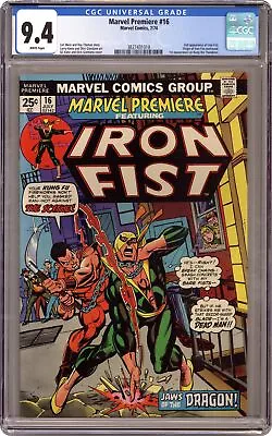 Buy Marvel Premiere #16 CGC 9.4 1974 3827431018 2nd App. And Origin Of Iron Fist • 158.78£