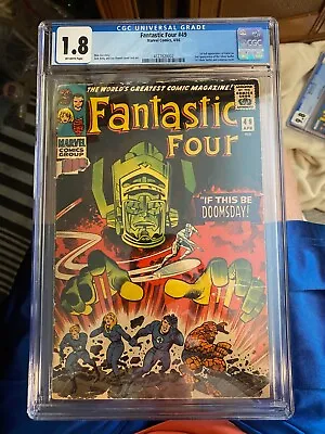 Buy 1966 Marvel Comics Fantastic Four #49 CGC 1.8 GD- • 381.66£