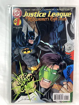 Buy Justice League Midsummer's Nightmare #1 Mint - COA &  SIGNED X4 - (197 Of 300) • 43.93£