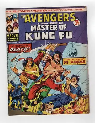 Buy 1974 Marvel Master Of Kung Fu #22 + Avengers #42 2nd App Nebulos Key Rare Uk • 30.81£