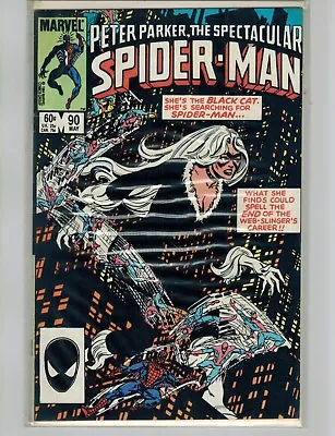 Buy 1983 Marvel Comics Peter Parker The Spectacular Spider-Man 90 Black Suit 2nd App • 103.57£