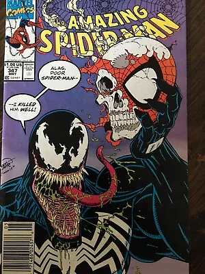 Buy Amazing Spider-Man #347 - 1991-Newstand Edition-Very Fine Condition…Venom!!! • 19.86£