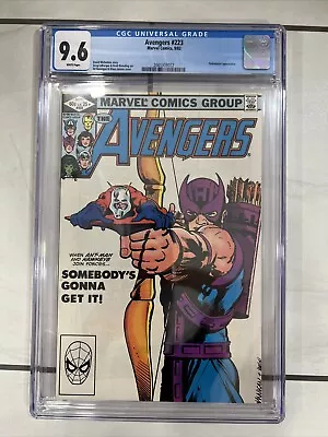 Buy Avengers #223 - CGC 9.6 - White Pages - Marvel Comics 1982 • 86.89£