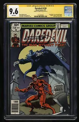 Buy Daredevil #158 CGC NM+ 9.6 White Pages SS Signed 1st Frank Miller In Series! • 463.83£