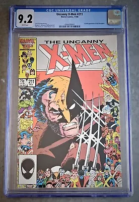 Buy Uncanny X-Men #211 - CGC 9.2 - 1st Full App. Marauders Marvel Comic 1986 • 31.23£