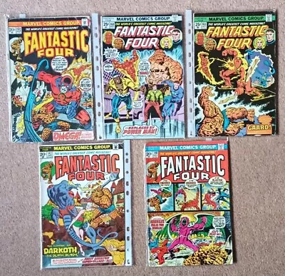 Buy Lot 5 X Marvel FANTASTIC FOUR 1973-1975 Bronze Age ANNIHILUS Darkoth 132 142 140 • 5£