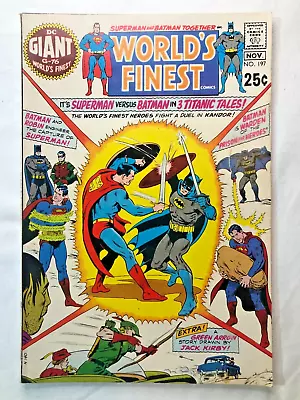 Buy World's Finest Comics 197 Nov 1970 Vintage DC Comics Bronze Superman & Batman • 60.37£