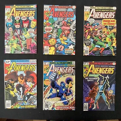 Buy The Avengers:#154/157/158/179/184/185.Marvel Comics Bargain Bundle.1976-9 • 33£