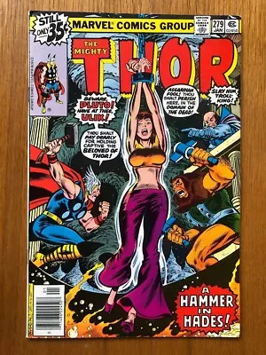 Buy Marvel Comics - Thor 279 - 1979 - Jane Foster Bondage Cover Newstand - Us Cents! • 6.50£