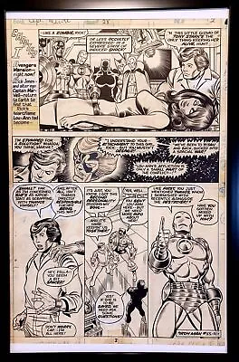 Buy Captain Marvel #28 Pg. 2 By Jim Starlin 11x17 FRAMED Original Art Print Comic Po • 47.92£