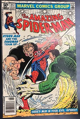Buy Amazing Spider-Man #217 Newsstand (1981) KEY 1st App. Mud-Thing (VF) • 12.06£