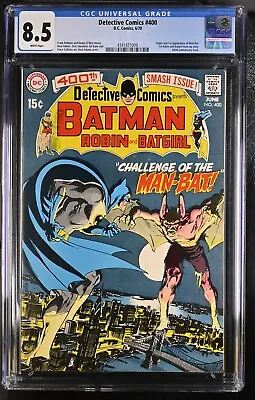 Buy 1970 Detective Comics 400 CGC 8.5. 1st App Of  Man-Bat. Batman Batgirl • 792.98£