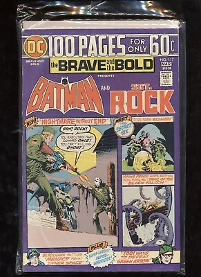 Buy Brave And The Bold Presents Batman And Sgt. Rock #117 Mar 1975 100 Pages • 7.99£