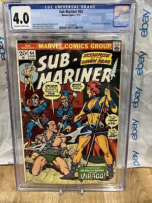 Buy Sub-mariner #64 1973 Cgc 4.0 Howard Chaykin Cover/art-joe Sinnot/buckler Cvr • 43.69£