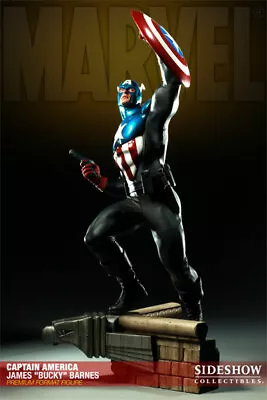Buy Sideshow Captain America JAMES Bucky Barnes  Premium Format Statue 303/1000 NEW • 397.16£