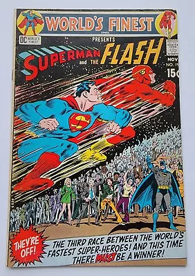 Buy World's Finest Comics #198 FN 3rd Superman Vs Flash Race 1970 Mid Grade Bronze  • 46.87£