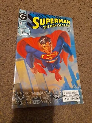 Buy Superman: The Man Of Steel #1 : 1991  Man Of Steel/ Man Of Fire!  • 3.99£