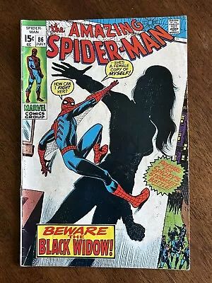 Buy Amazing Spider-Man #86 - Marvel Comics 1970 - Origin Of The Black Widow • 40.02£
