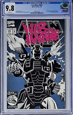 Buy Iron Man #282 CGC 9.8 Marvel Comics 1992 1st Appearance Of War Machine • 229.22£