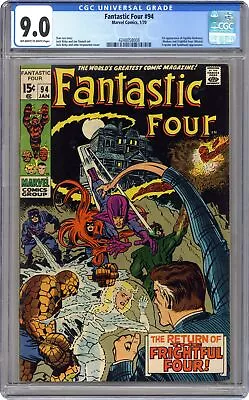 Buy Fantastic Four #94 CGC 9.0 1970 4248058008 • 373.99£