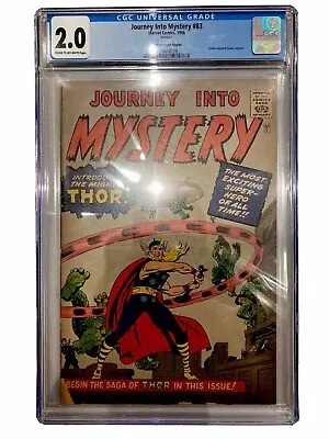 Buy Marvel_ Journey Into Mystery#83. _Golden Record Reprint. _CGC Graded 2.0 Comic • 150£