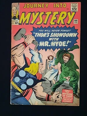 Buy Silver Age Comic JOURNEY INTO MYSTERY #100 MISTER HYDE JACK KIRBY! Nice Copy! 🔥 • 118.74£